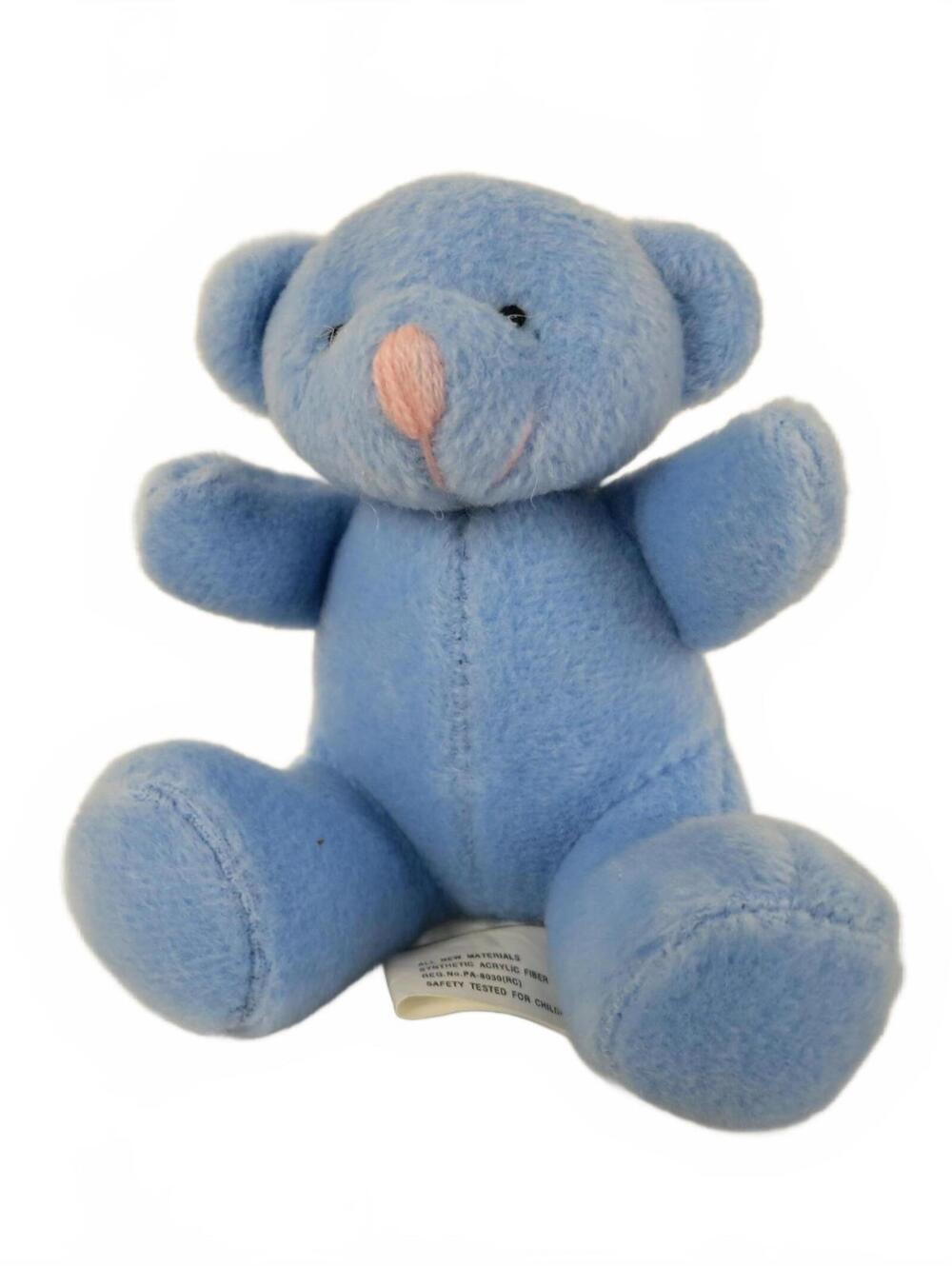Vintage Small Plush Teddy Bear 4"